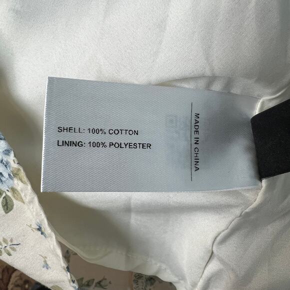 Cider Babydoll Milkmaid Dress Womens 1X Cotton Smocked Cottagecore Fairy Boho - Picture 11 of 15